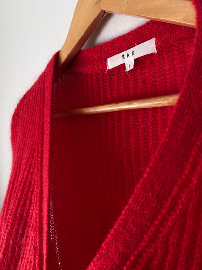 MAX Red Mohair Blend Cardigan RRP$159.99 (12-14)
