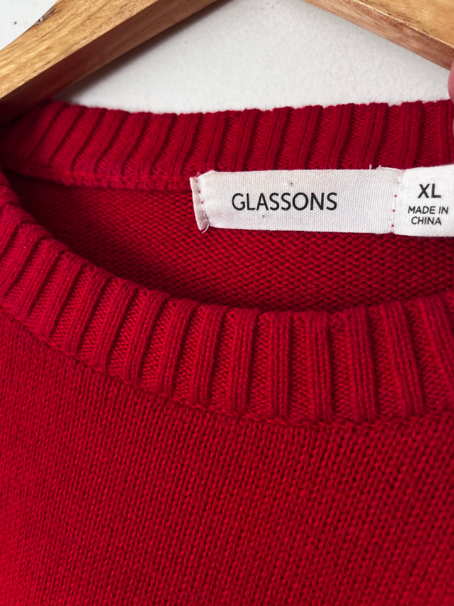 GLASSONS Cotton Crew Neck Knit RRP$40 (10-12)