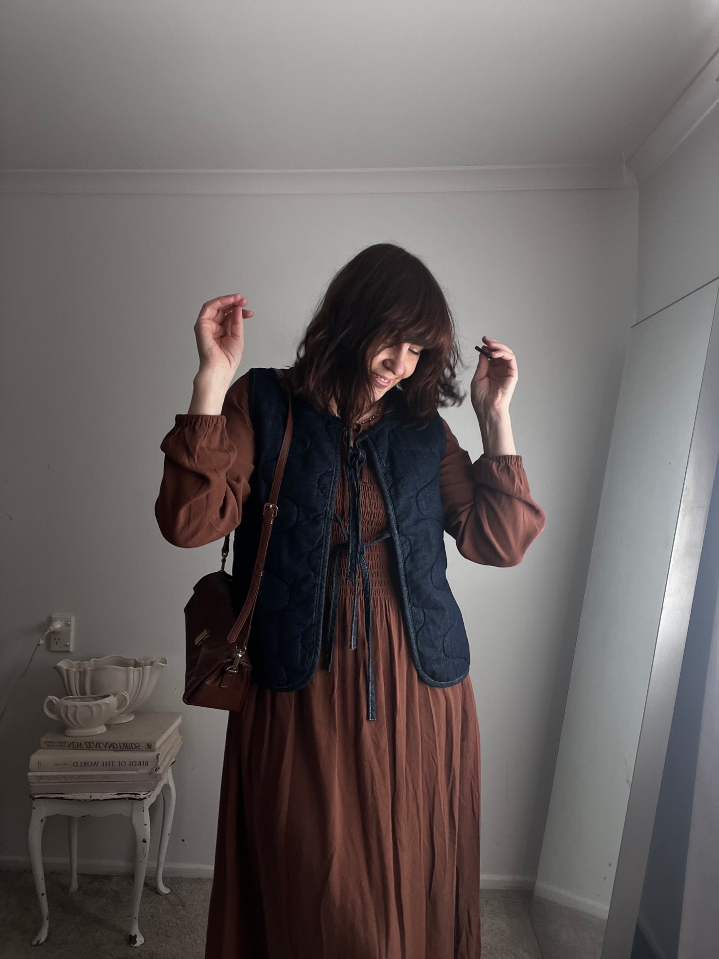 ELM Shirred Maxi Dress RRP$150 (10-12)