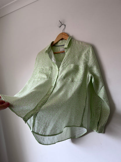 HUT Linen Shirt RRP$199 (8-12)