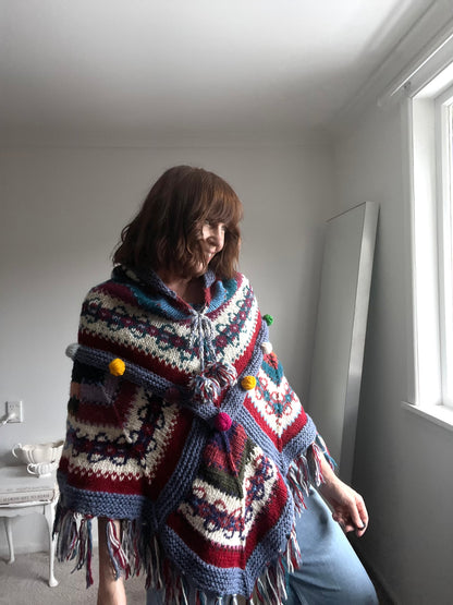 WOOL poncho (OSFM)