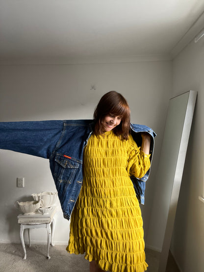 MAX textured dress RRP$159 (16-18)