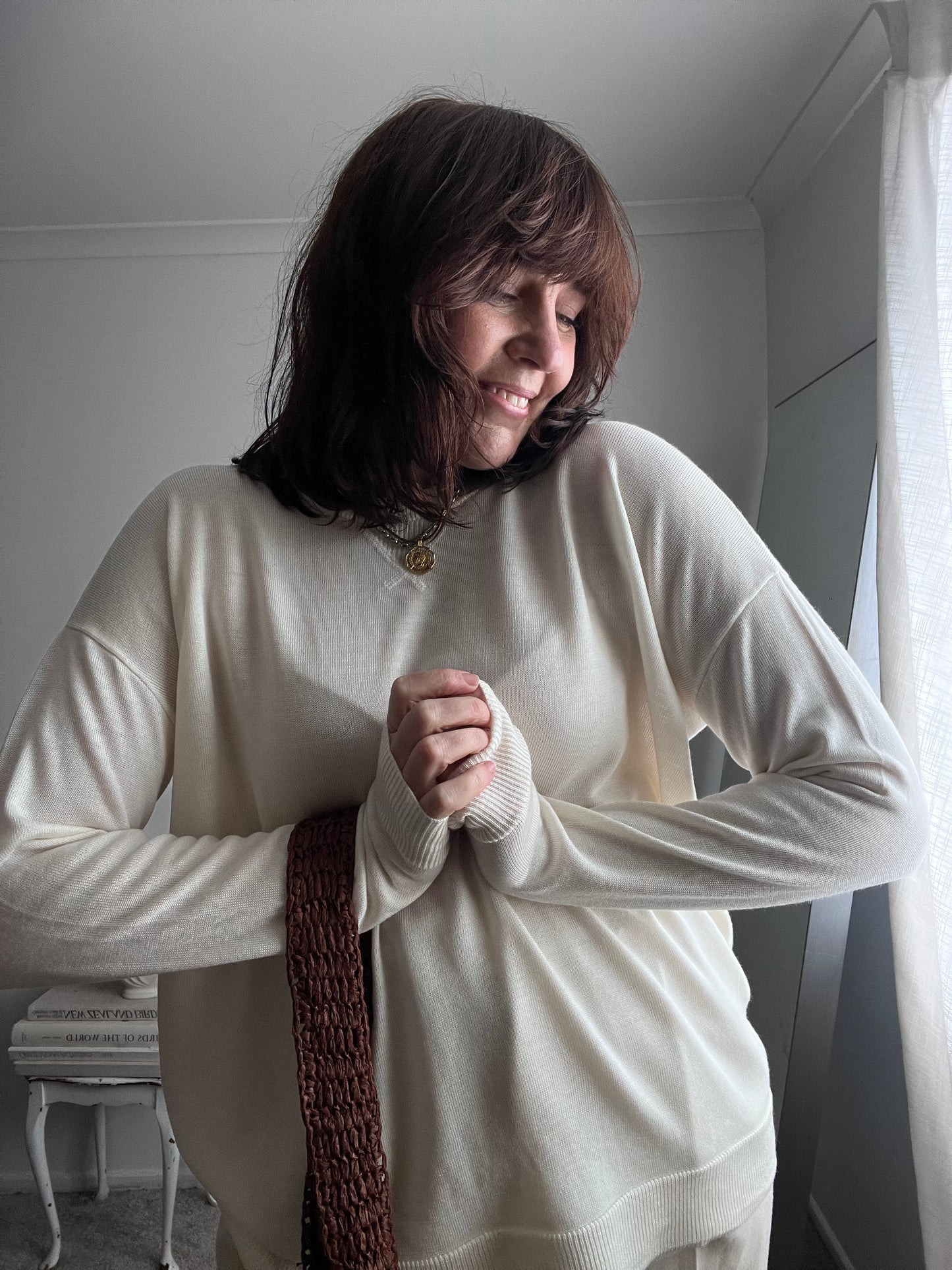 ICEBREAKER Relaxed Merino Crew Neck Sweater RRP$240 (12-14)