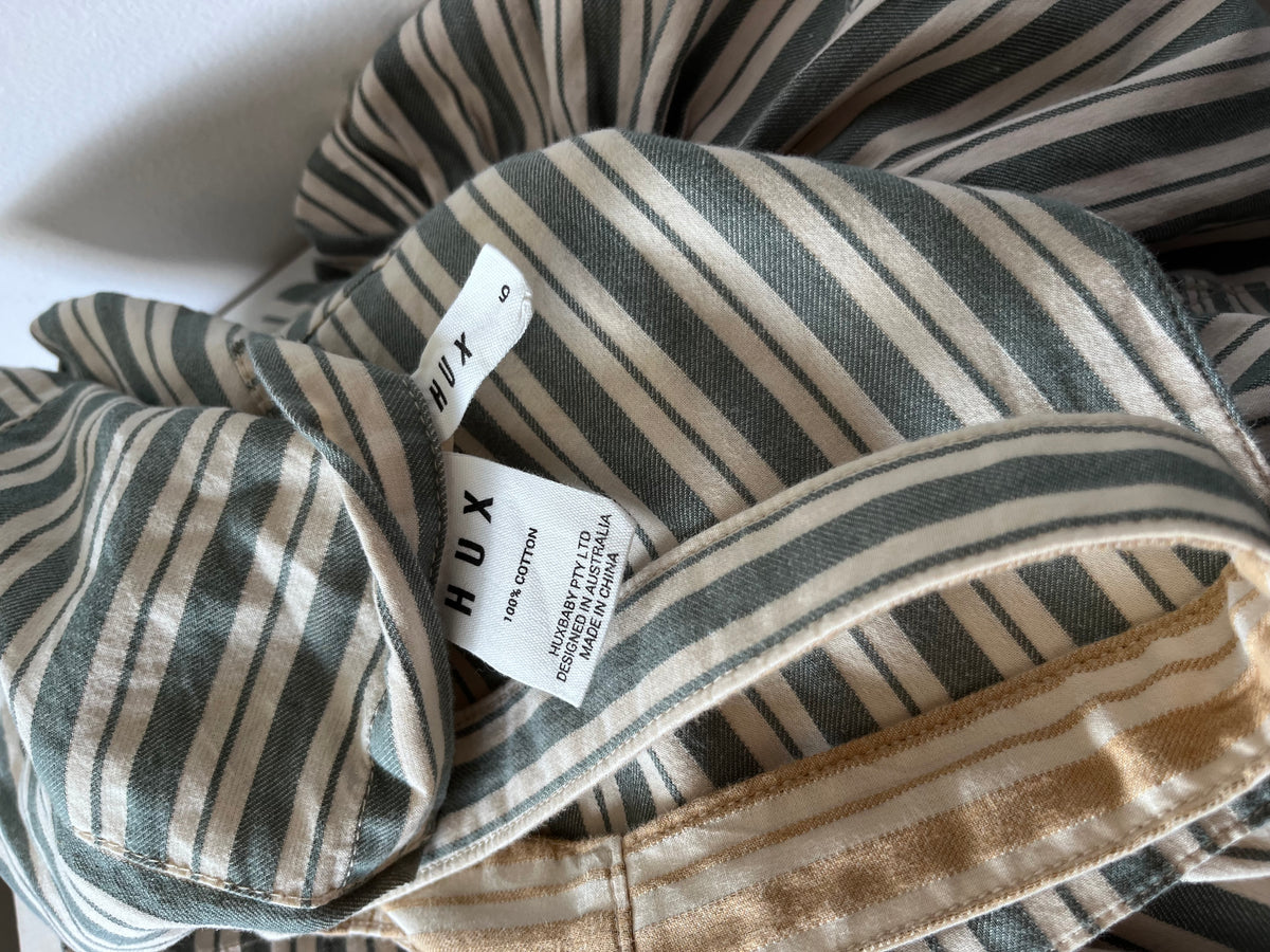HUX Reversible Stripe Pinafore Dress (Size 6)