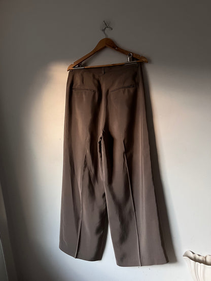 ANINE BING ‘Dolan’ Wide-Leg Tailored Trousers RRP$729 (10)