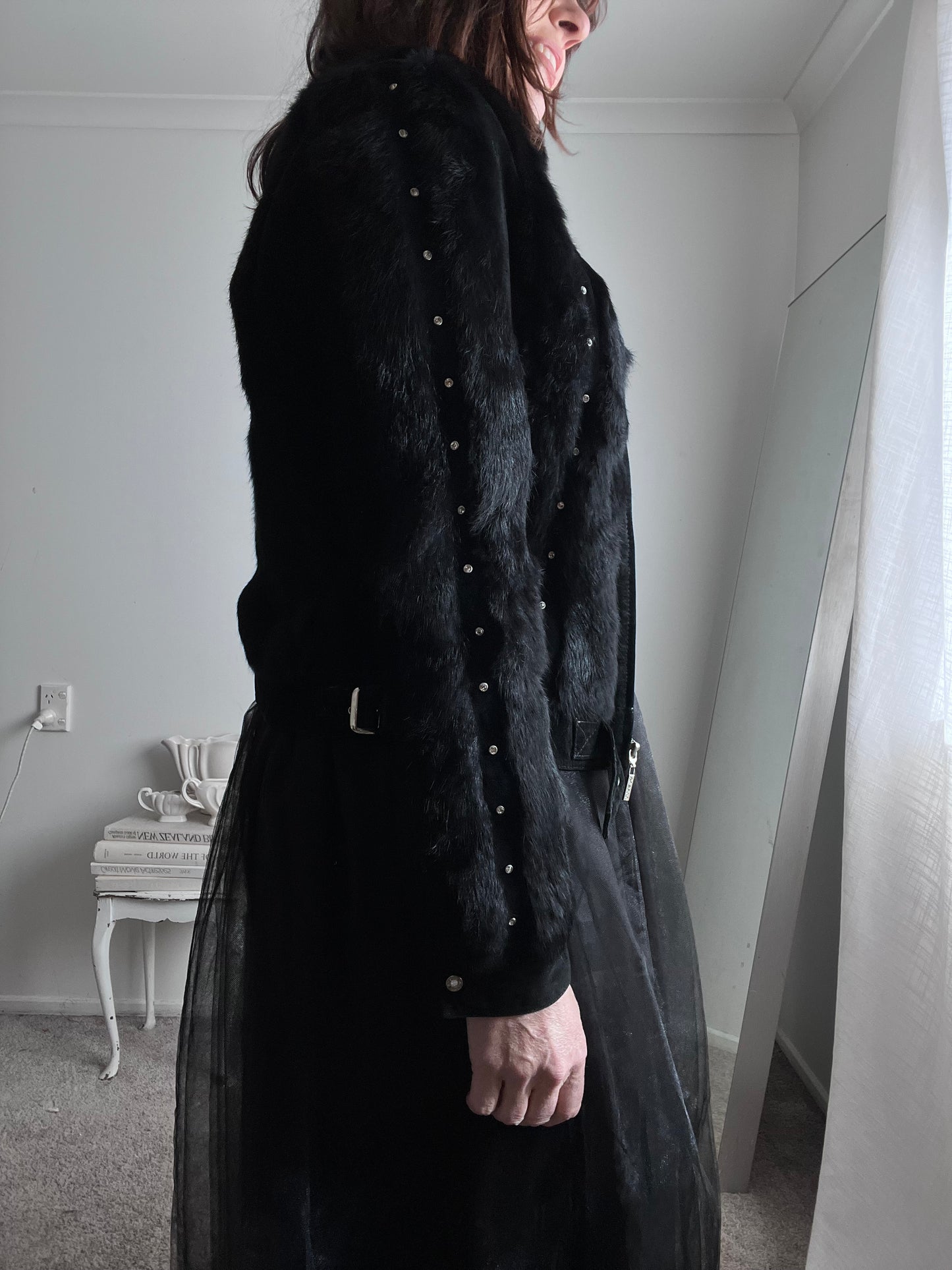 SHATUNI Suede/Fur Jacket (8-10)