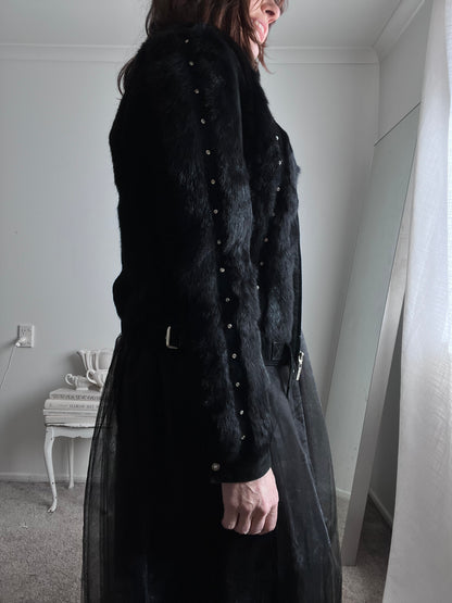SHATUNI Suede/Fur Jacket (8-10)