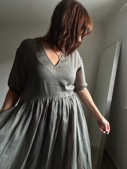 MARLOW Silk-Cotton Dress RRP$320 (8-10)