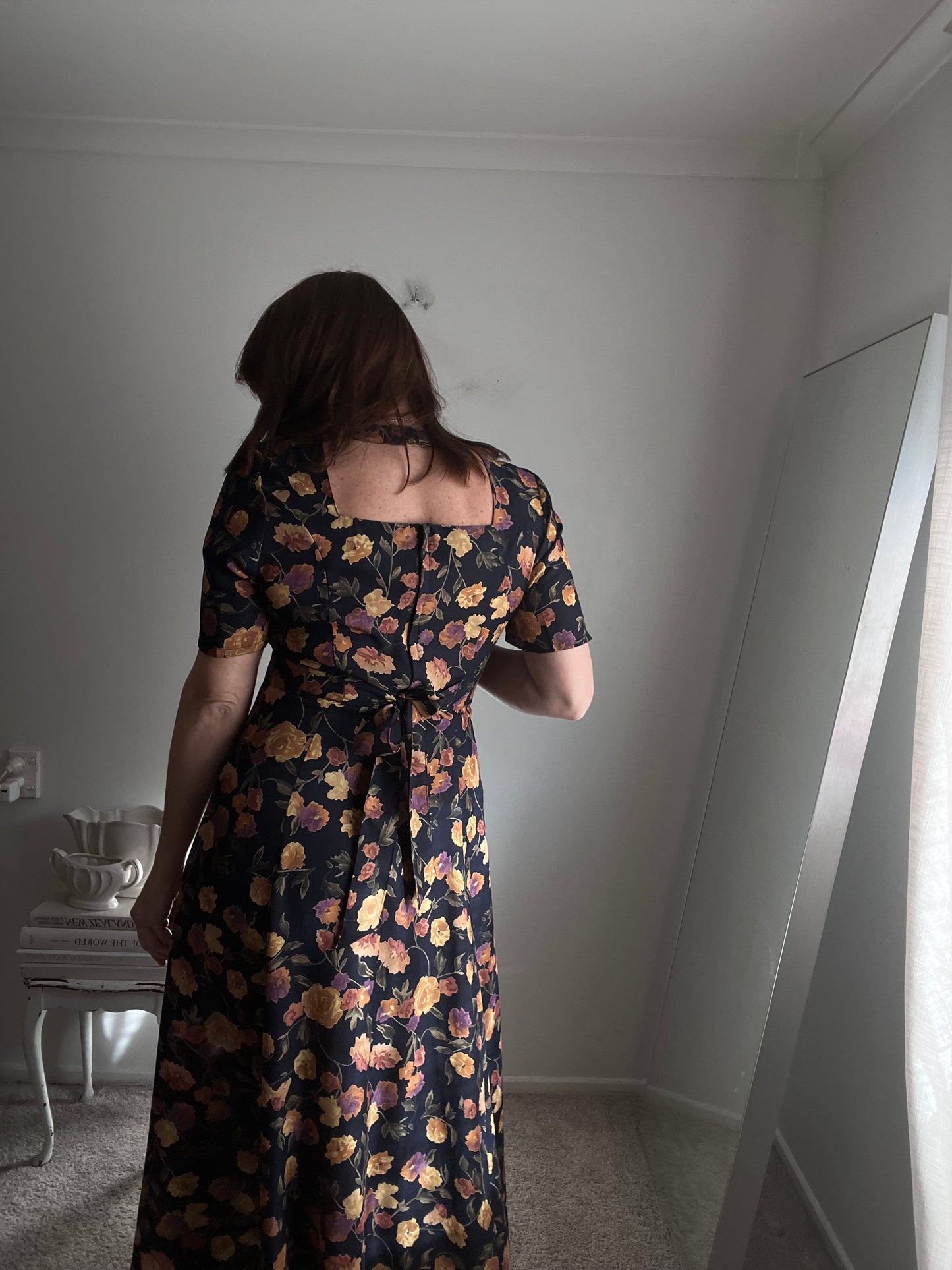Vintage ROBYN DESIGN Floral Midi Dress (12)