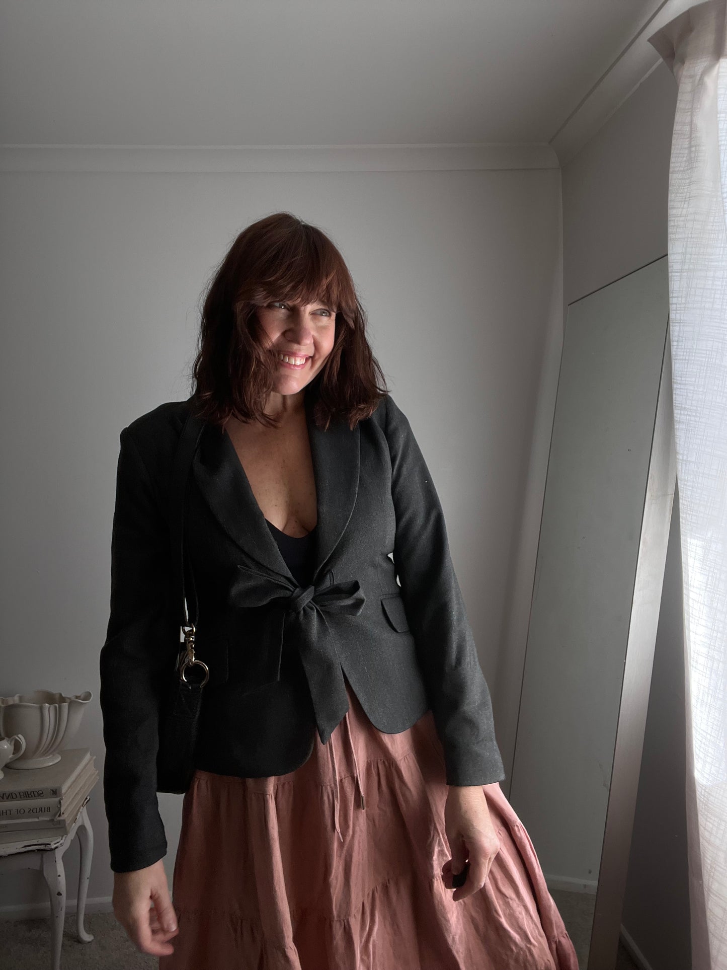 MAX Charcoal Tie Blazer RRP approx $220 (14)