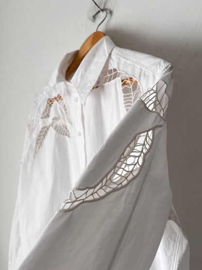 COS Relaxed Eyelet Shirt RRP$210 (10-12)