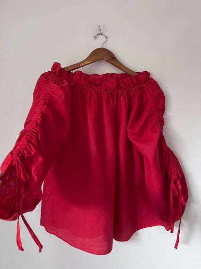 OLIVIA linen top (10-12)