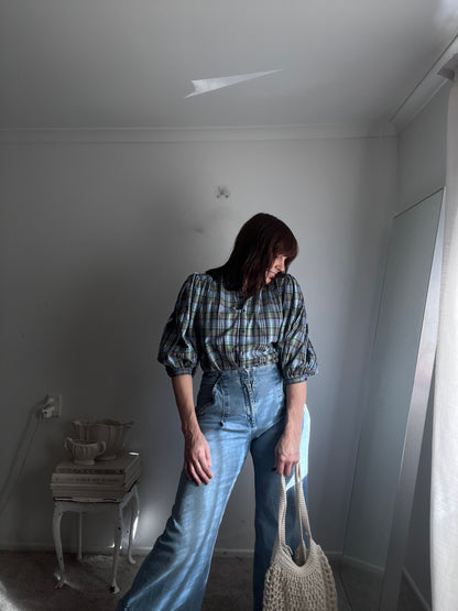 ZEST Cotton Plaid Blouse (8)