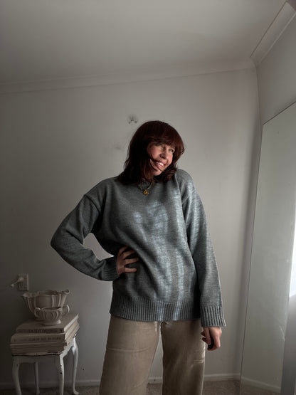 Grey Knit Jumper (10-12)