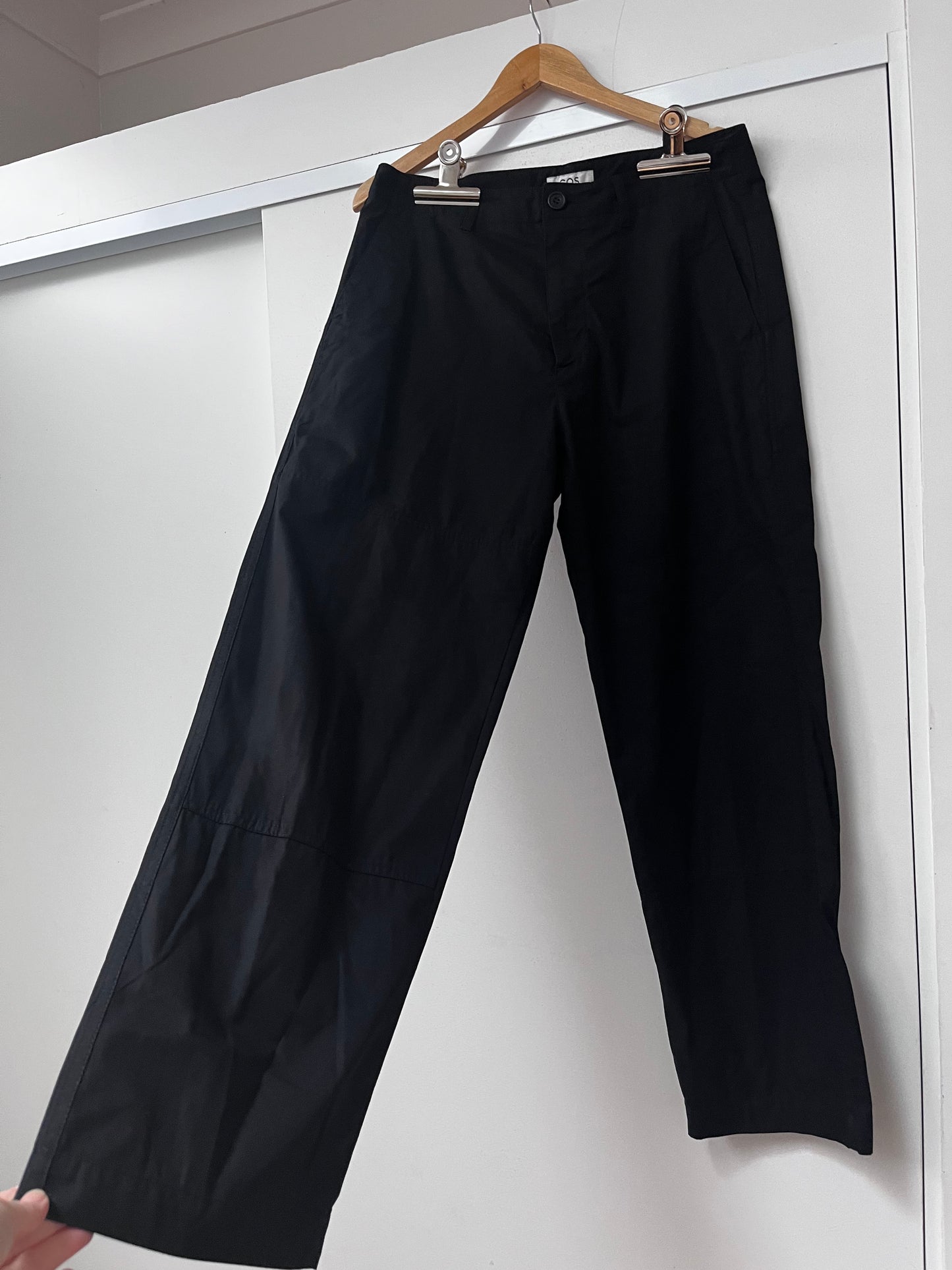 COS Black Cotton Trousers RRP $180 (12)