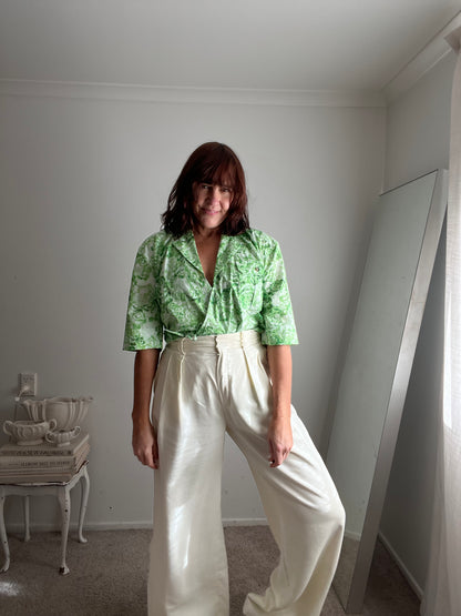 GANNI Floral Wrap Blouse RRP$420 (8-12)