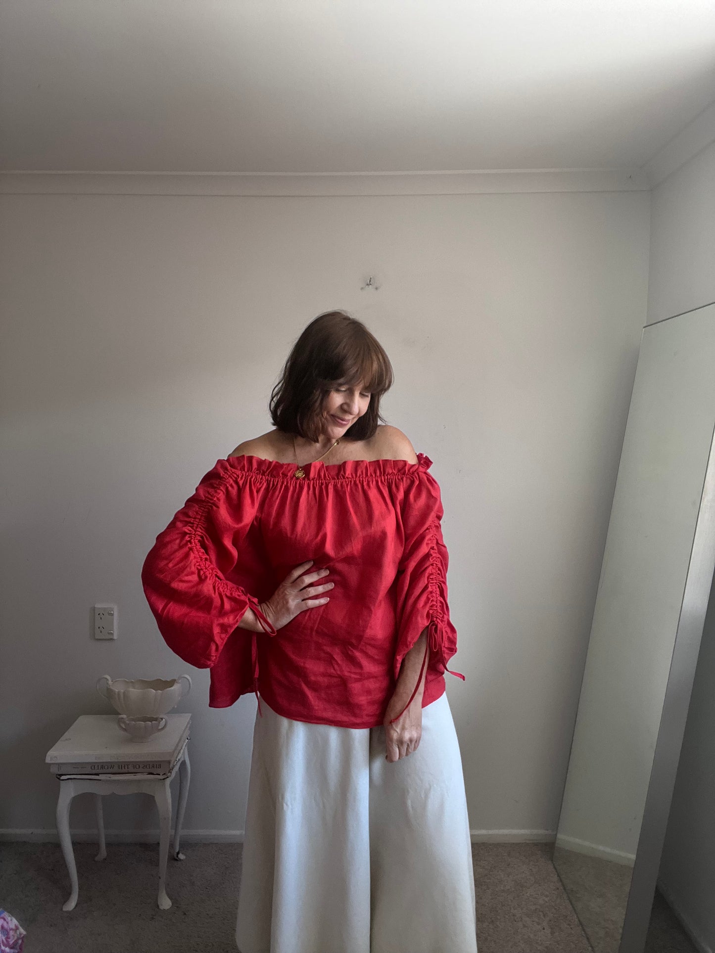 OLIVIA linen top (10-12)