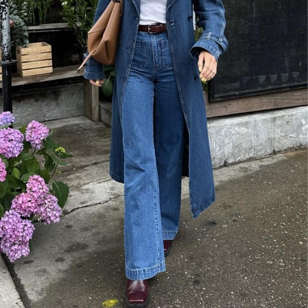 DISSH Patch Pocket Wide Leg Jeans RRP$200 (8-10)