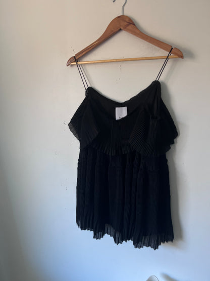 ACLER Pleated Ruffle Cami Top RRP $395 (6-8)
