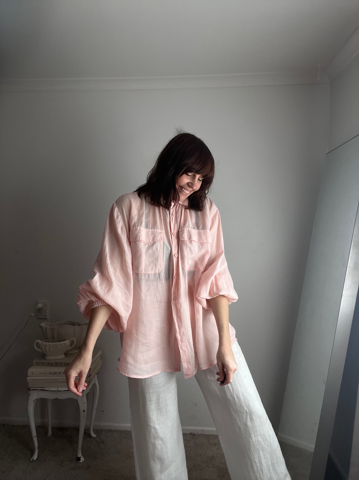 COCOWILLOW (CW) Lillian Ramie Shirt RRP$210 (12-18)