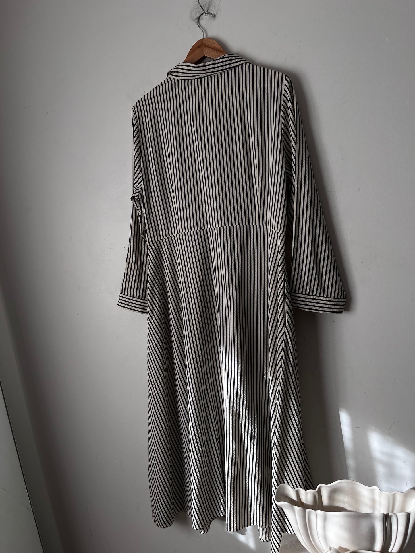 BETTY BASICS Stripe Shirt Dress RRP$110 (12-14)