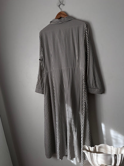 BETTY BASICS Stripe Shirt Dress RRP$110 (12-14)