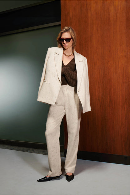 ANINE BING Ari Wool Blend Trousers RRP approx $550 (8 imo)