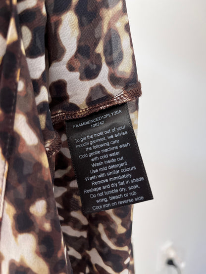 MOOCHI Leopard Print Maxi Dress RRP approx $299 (12)