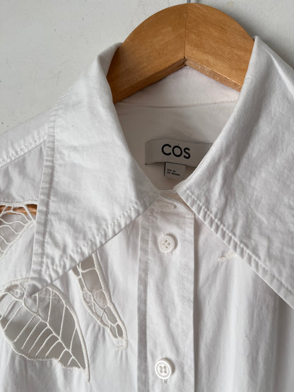 COS Relaxed Eyelet Shirt RRP$210 (10-12)