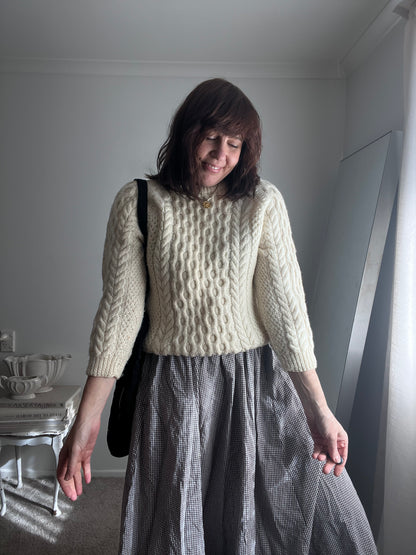 Hand Knit Cable Knit Jumper (6-10)