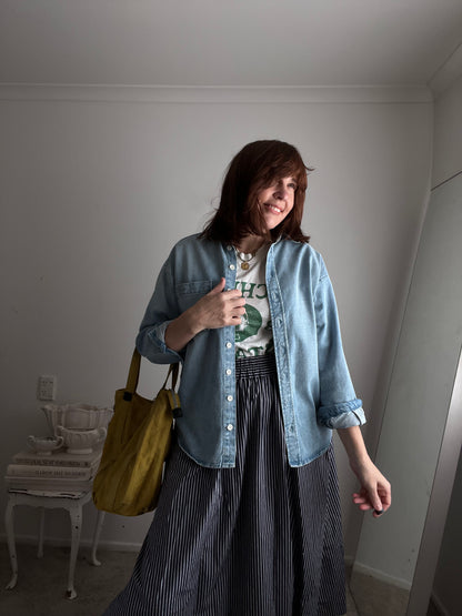 DJERF AVENUE Denim Shacket RRP$295 (8-10)