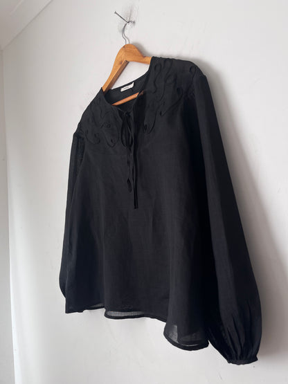 MARLE Embroidered Linen Blouse RRP$320 (8)