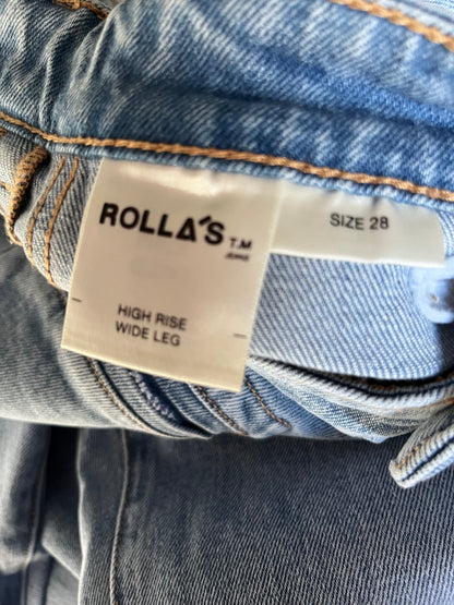 ROLLA’S High Rise Wide Leg Jeans RRP$180 (8-10)