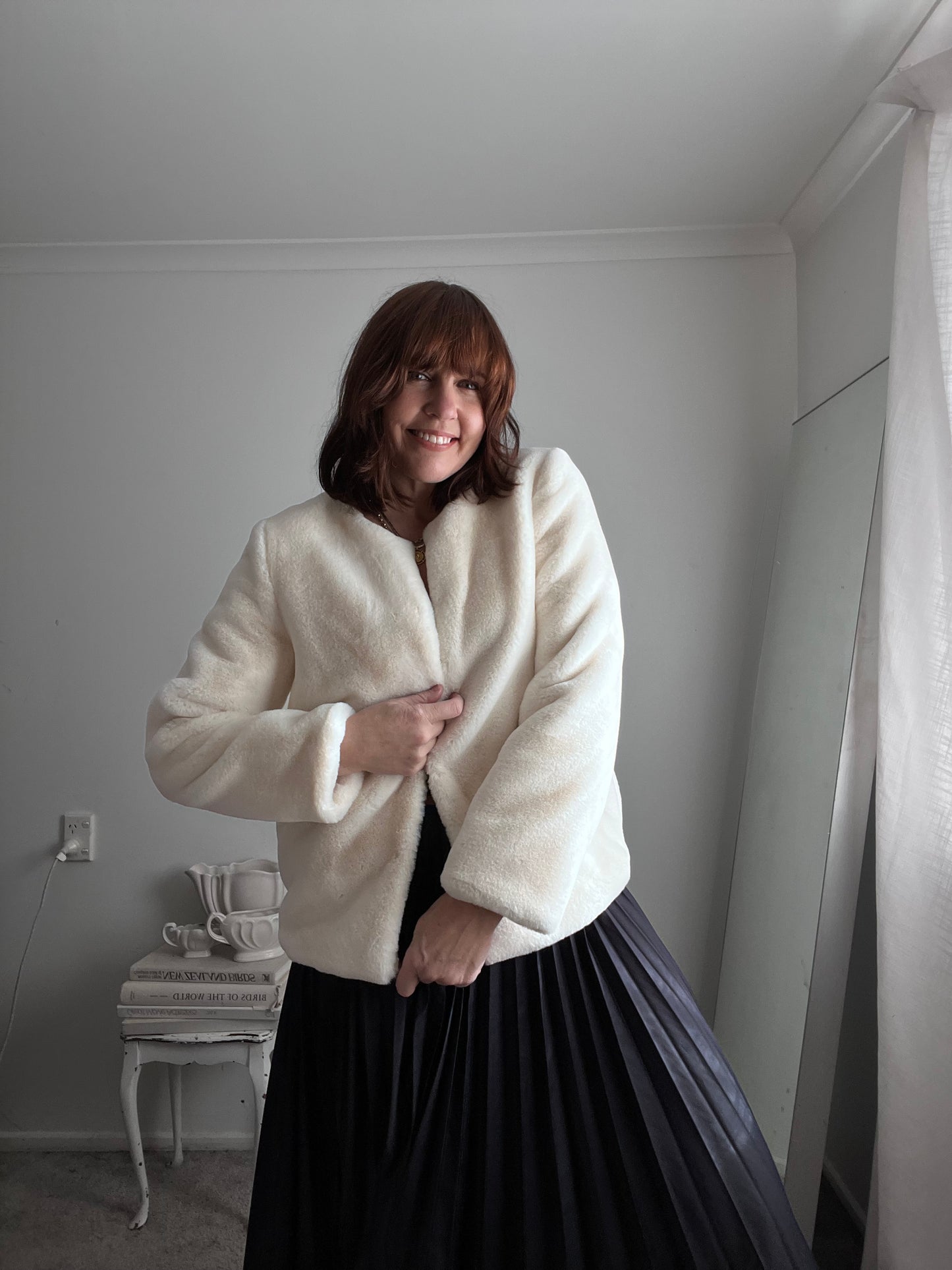 TUESDAY Faux Mink Coat RRP$200+ (10-12)
