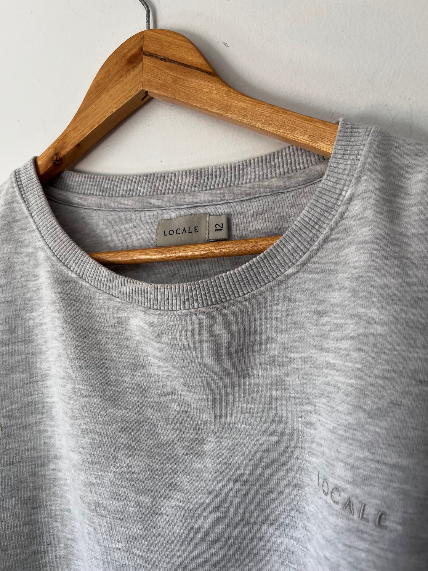 LOCALE slouch crew sweatshirt RRP$79.99 (12-14)