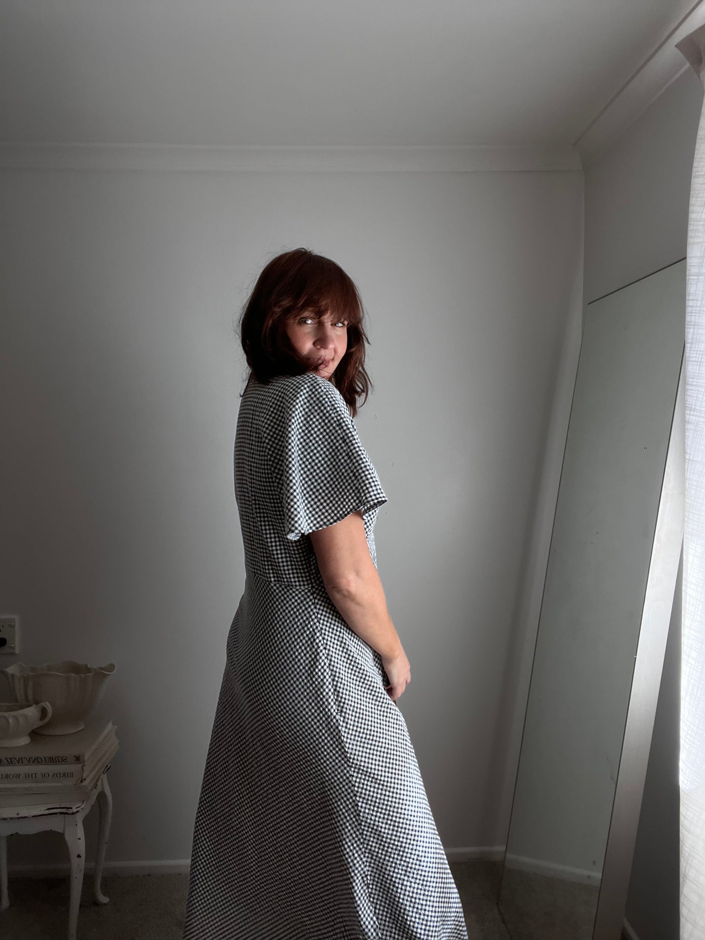 RUBY Clover Gingham Midi Dress RRP$249 (14-18)