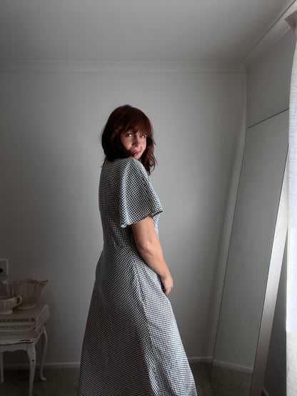 RUBY Clover Gingham Midi Dress RRP$249 (14-18)