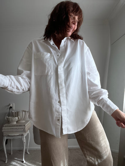AJE ‘Athletica’ button-down shirt RRP$239 (12-14)