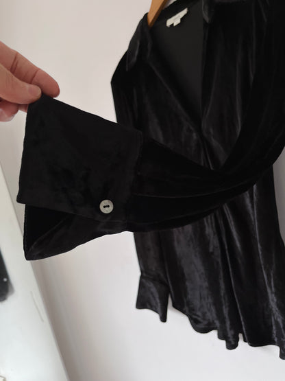 VINCE silk velvet shirt RRP$800 (8-12)