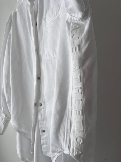 AJE ‘Athletica’ button-down shirt RRP$239 (12-14)