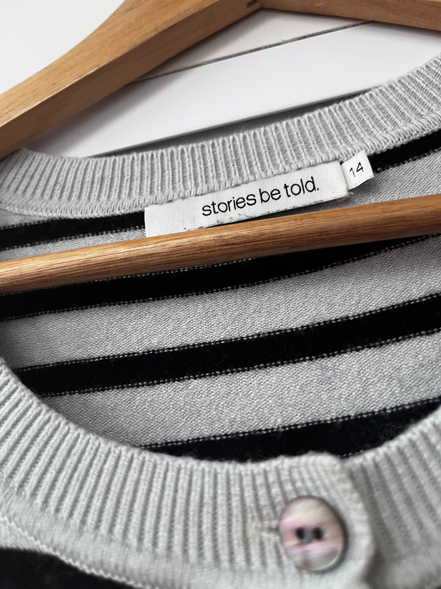 STORIES BE TOLD Mime Cashmere Blend Cardigan RRP$99 (14)