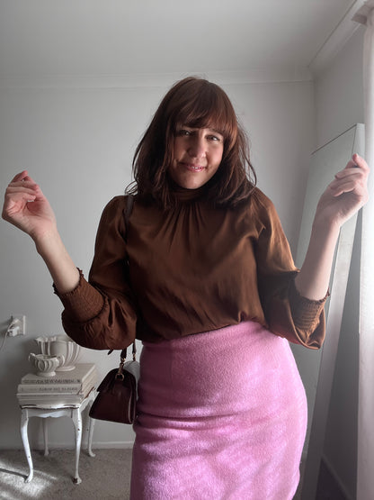 MAX Tie Neck Blouse RRP$140 (12-14)
