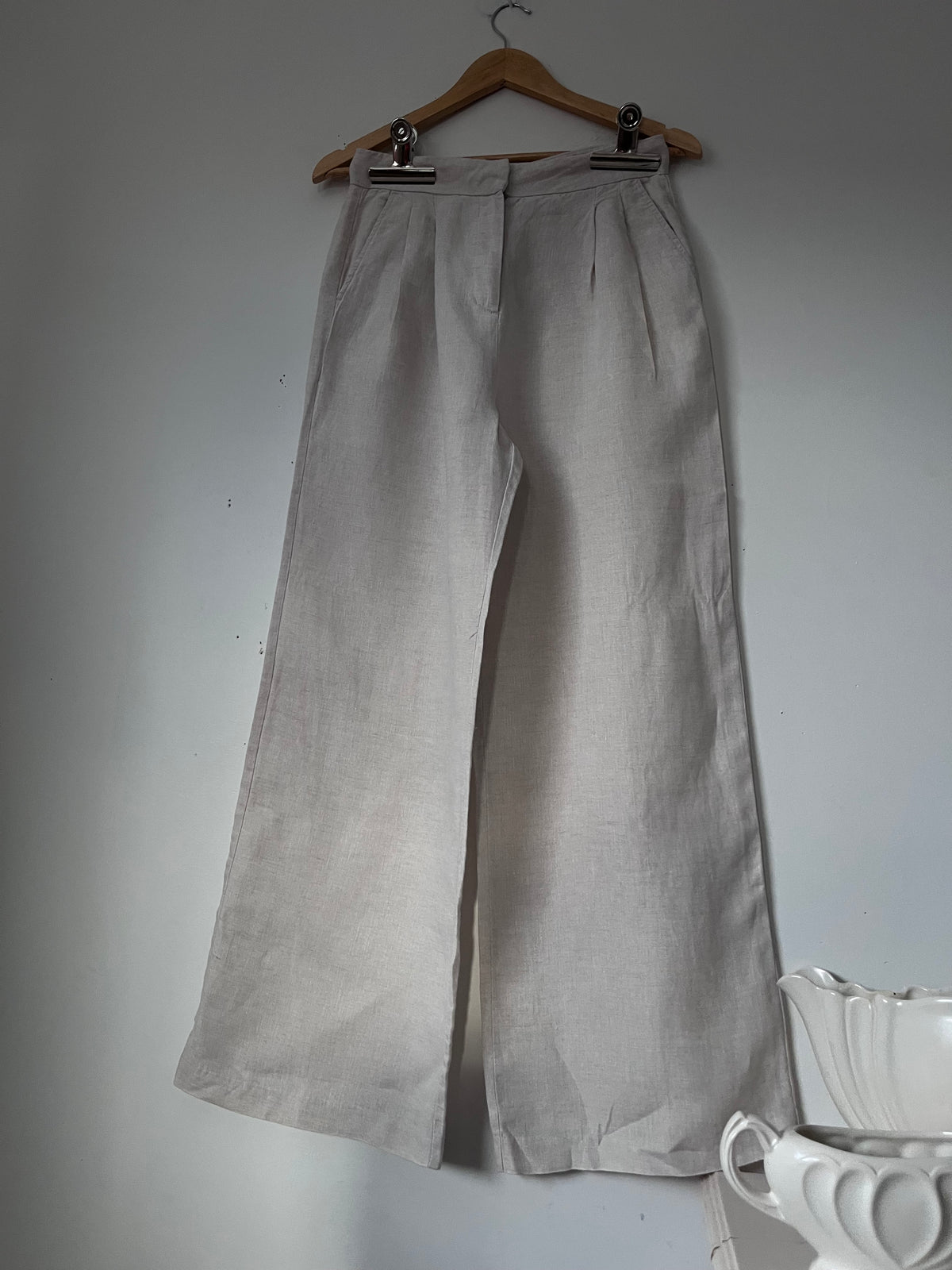 NUDE LUCY Thilda Linen Pant RRP $150 (Size 8-10)