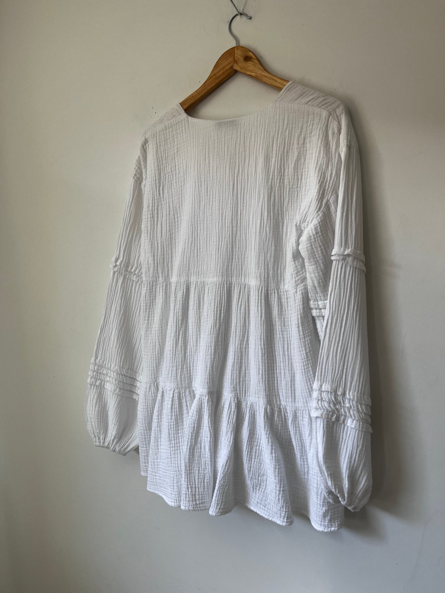 CHARLIE HOLIDAY Cotton Tiered Dress/Blouse (8-8)