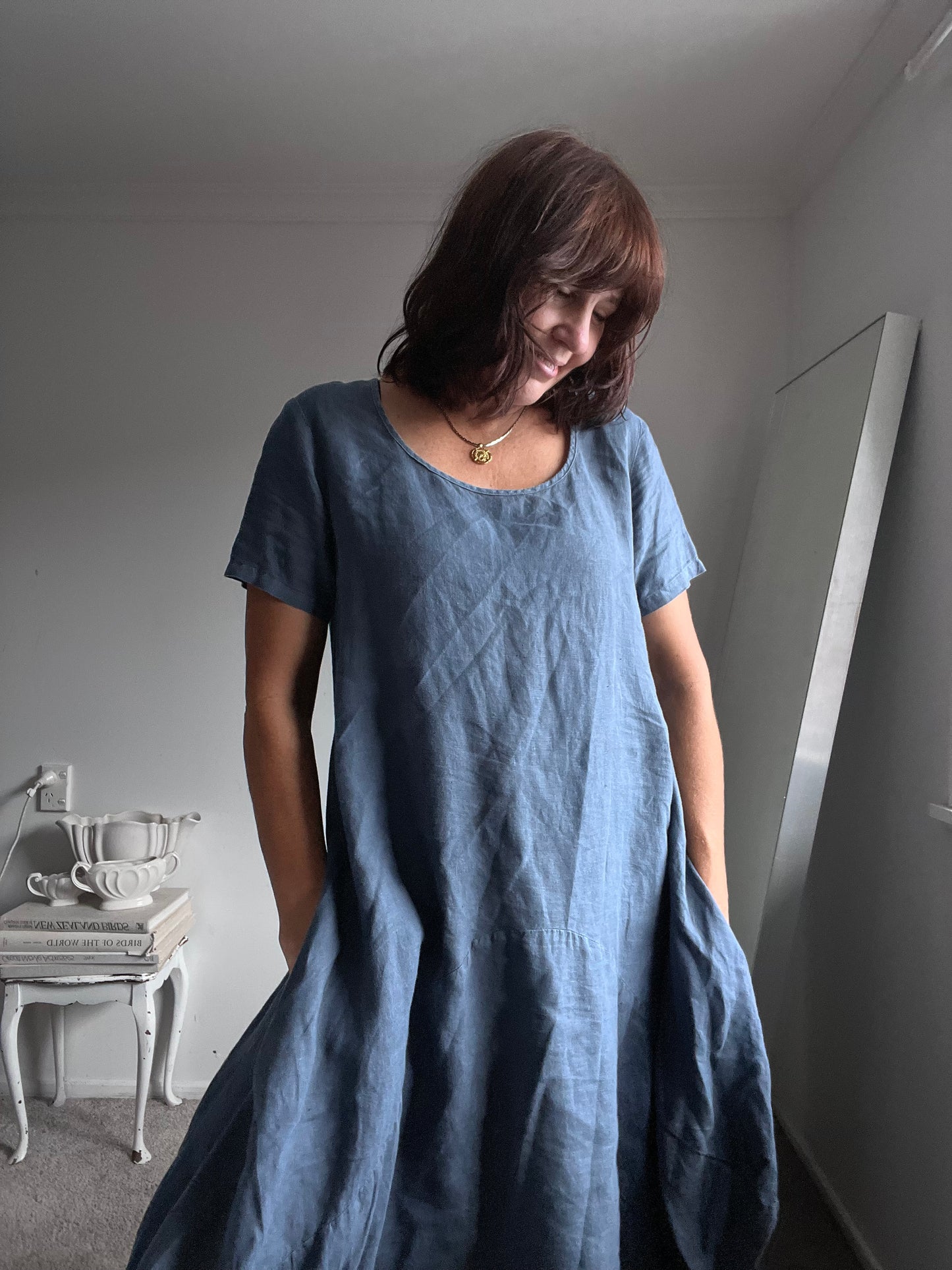 LINEN Dress RRP$180 (12-14)