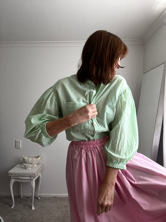 MINERAL stripe shirt RRP$100 (10-12)