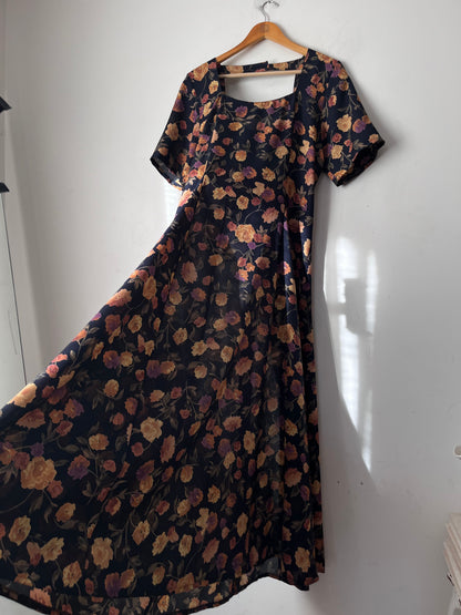 Vintage ROBYN DESIGN Floral Midi Dress (12)