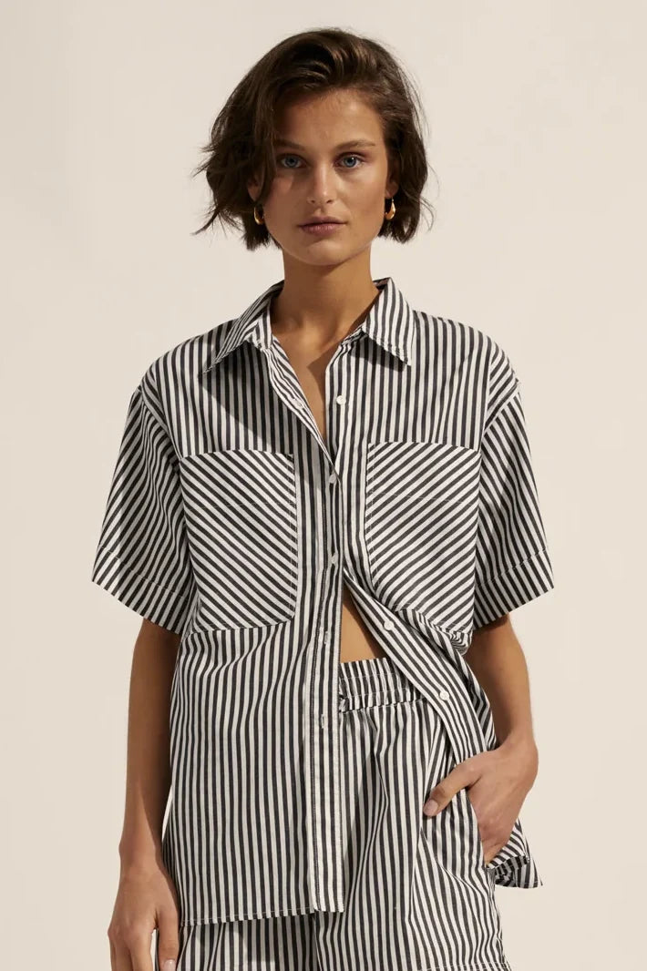 ZOE KRATZMANN Striped Cotton Shirt RRP$299 (8)