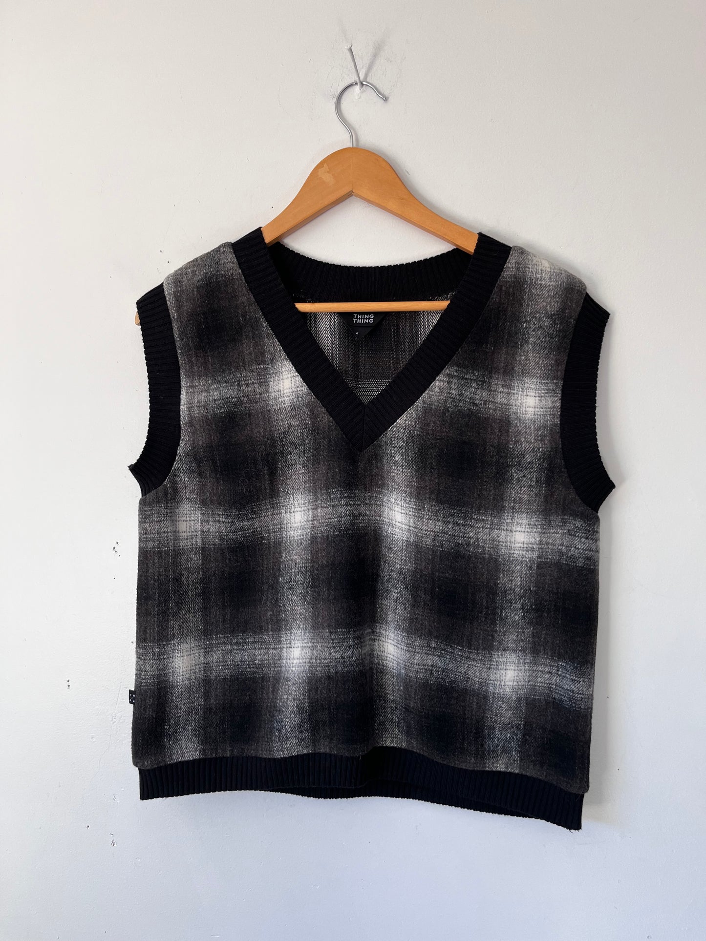 THING THING plaid vest RRP$149 (6-10)