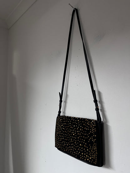 MI PIACI Studded Leather Crossbody Bag RRP approx. $250